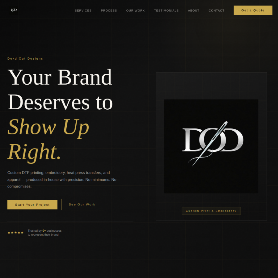 Dekd Out Dezigns website